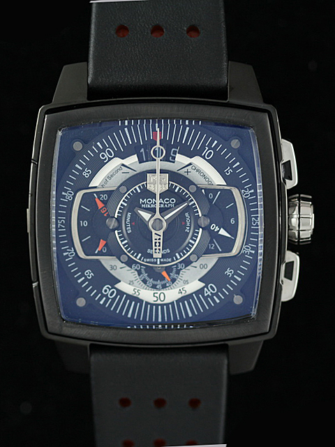 TAG Heuer Monaco CAW2100 Stainless Steel Case 43mm Blue Dial Watch watches