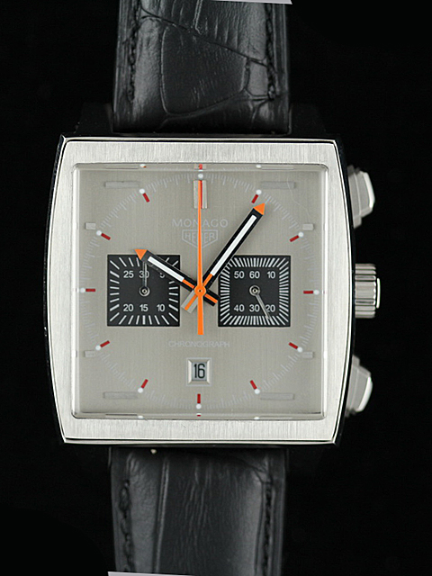 TAG Heuer Monaco CAw2114.fC6177 White Dial Stainless Steel Bezel Stainless Steel Case Watch watches