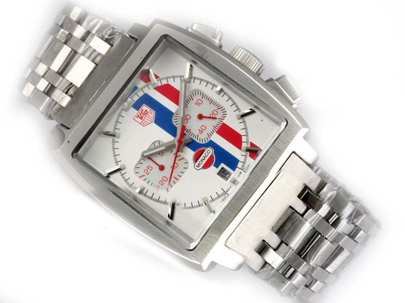 TAG Heuer Monaco Cw211A.fC6228 Mens Stainless Steel Case Stainless Steel Bezel Watch watches