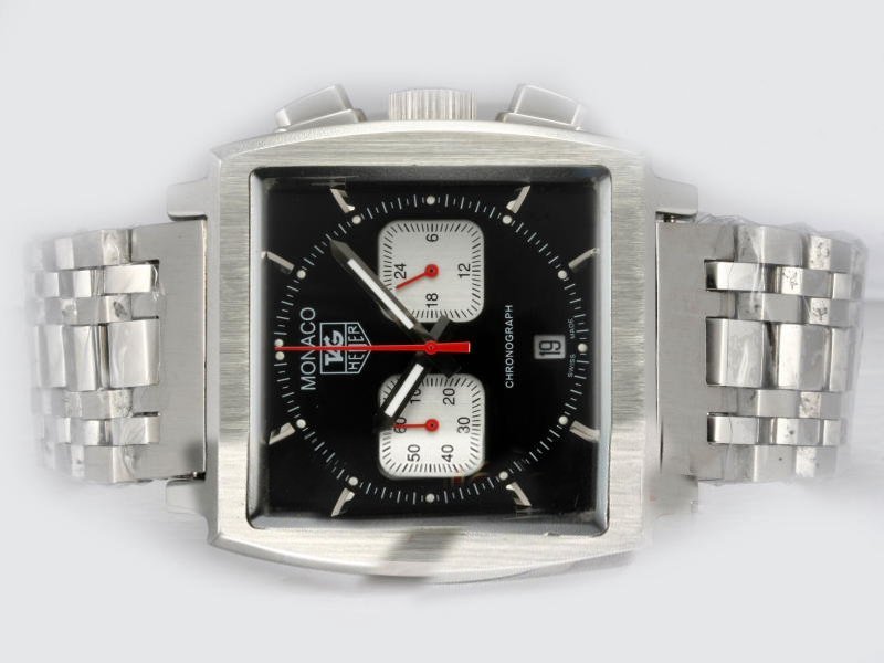 TAG Heuer Monaco Monaco Calibre 12 Quartz Stainless Steel Bezel Watch watches