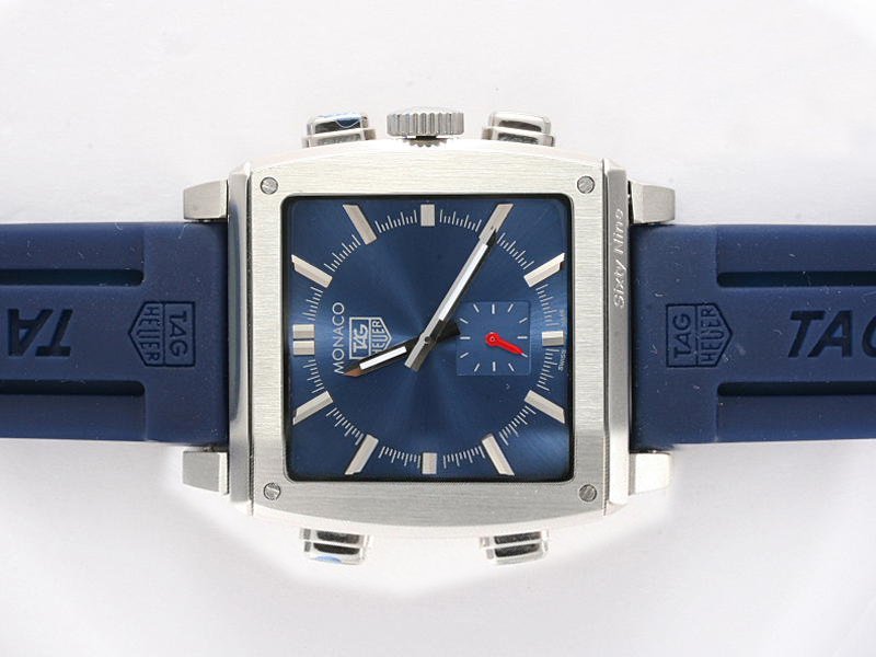 TAG Heuer Monaco WW2115.FC6172 Stainless Steel Bezel Mens Quartz Chronograph Watch watches