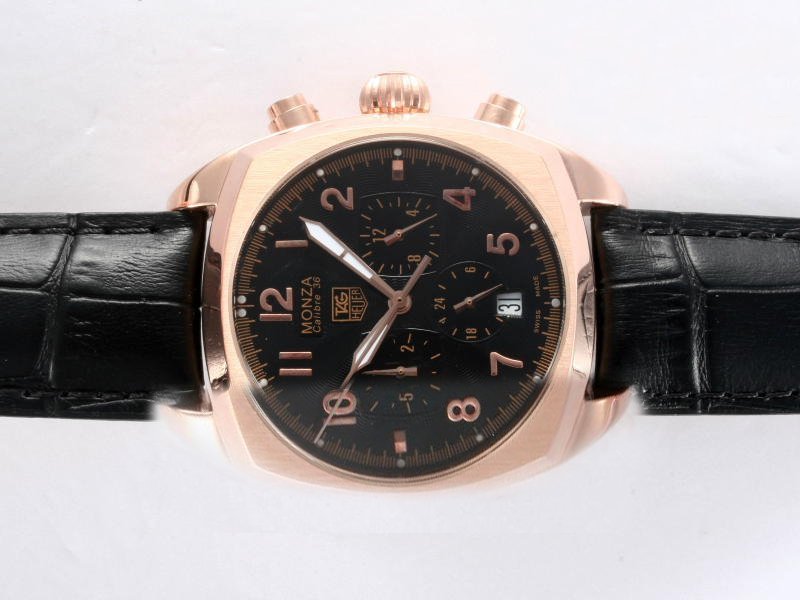 TAG Heuer Monza CJF1310.BA0580 Automatic 38mm Black Dial Watch watches