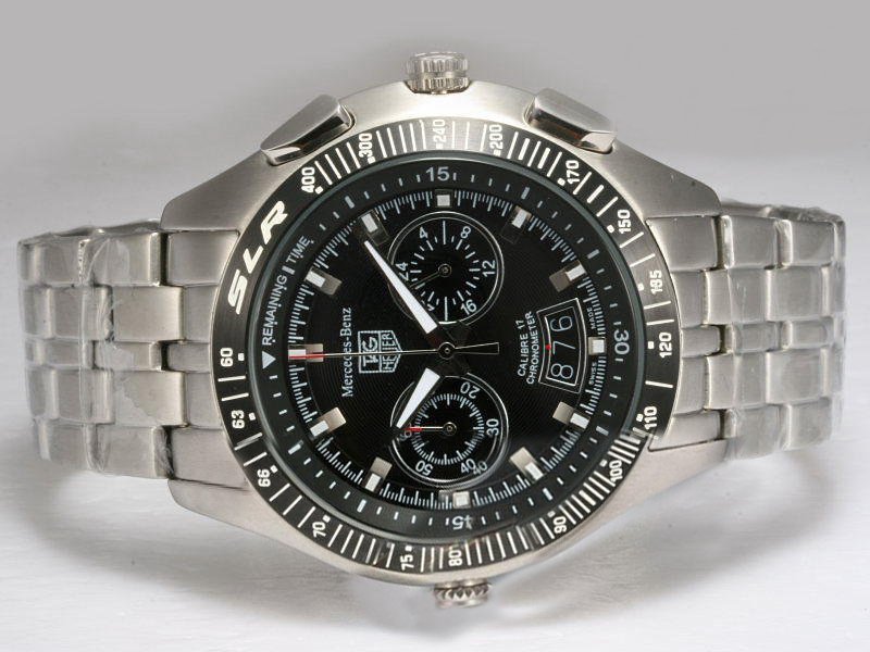 TAG Heuer Tag Heuer SLR CAG2111.BA0253 PVD Bezel Stainless Steel Case Black Dial Watch watches