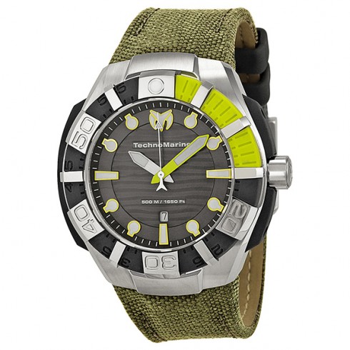 Technomarine Black Reef Grey Dial Stainless Steel Men's Watch 512002 watches