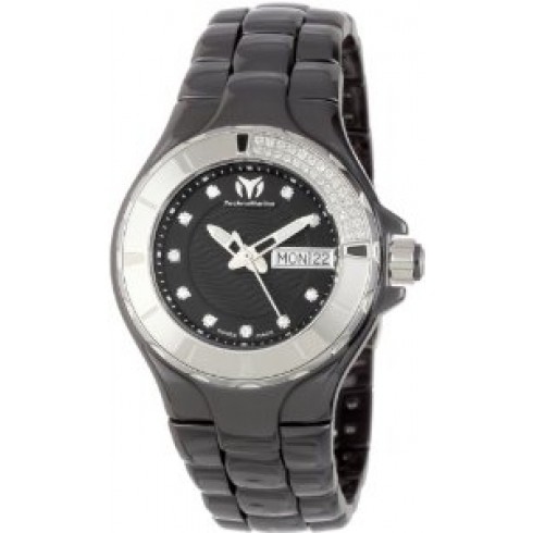 Replica TechnoMarine Casual Black Dial Black Ceramic Ladies Watch 110027C Watch