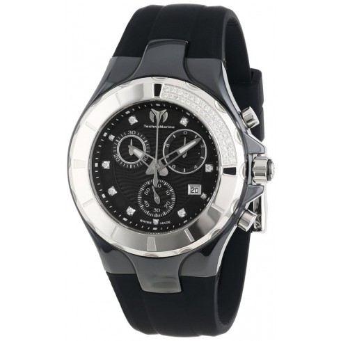 TechnoMarine Causal Black Dial Black Silicone Unisex Watch 110029 watches