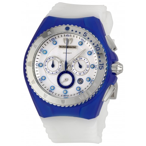 Technomarine Cruise Beach Chrono Blue And White Watch 109013 watches