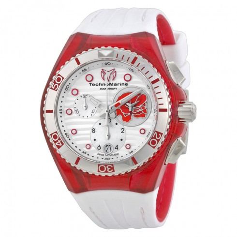 Technomarine Cruise Beach Chronograph White Dial White Silicone Unisex Watch 114003 watches