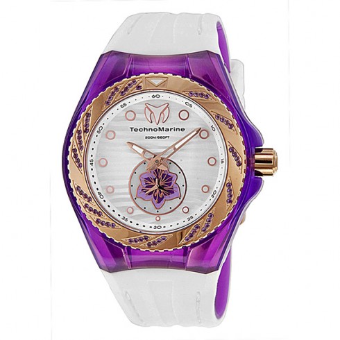 TechnoMarine Cruise Beach White Dial White Silicone Unisex Watch 113024 watches