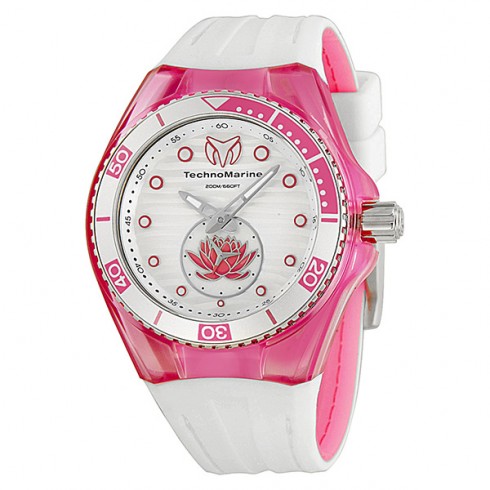 Technomarine Cruise Beach White Waves Dial White Rubber Unisex Watch 113022 watches