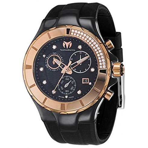 TechnoMarine Cruise Black Dial Black Ceramic Ladies Watch 113102 watches