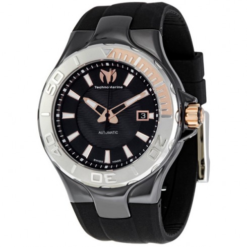 Technomarine Cruise Ceramic Black Dial Automatic Men's Watch 110035 watches