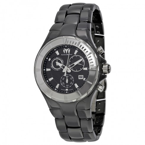 Technomarine Cruise Ceramic Chronograph Black Dial Ladies Watch 110028C watches
