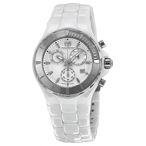 Technomarine Cruise Ceramic Chronograph White Dial Unisex Watch 110030C watches
