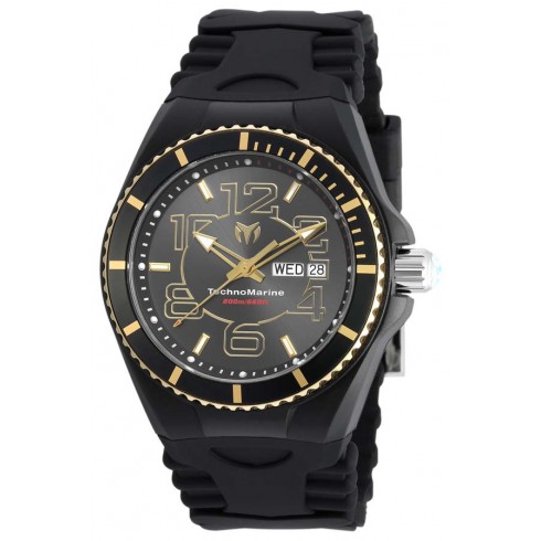 Technomarine Cruise JellyFish Black Dial Black Silicone Men's Watch 115144 watches