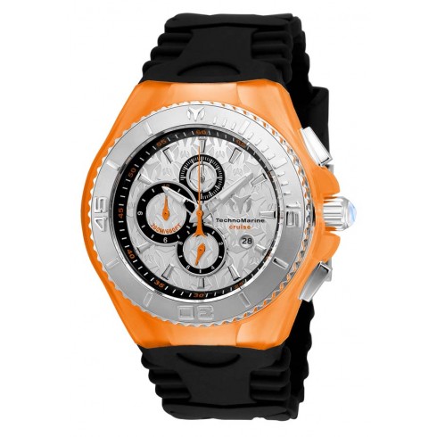 Technomarine Cruise JellyFish Silver Dial Black Silicone Men's Watch 115194 watches