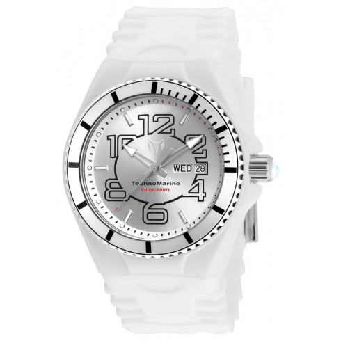 Technomarine Cruise JellyFish Silver Dial White Silicone Men's Watch 115139 watches