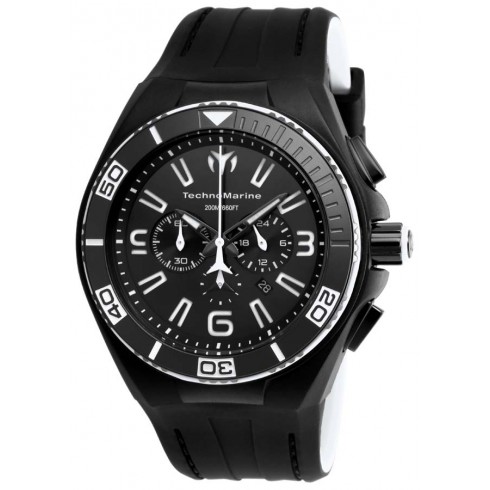 Technomarine Cruise Night Vision Black Dial Black Silicone Men's Watch 115056 watches