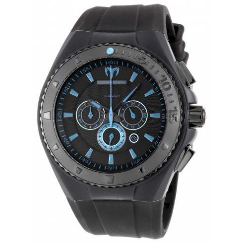 Technomarine Cruise Night Vision Chrono Black And Blue Watch 109045 watches