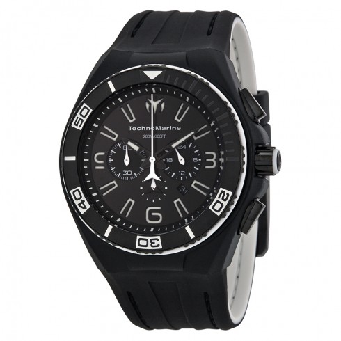 TechnoMarine Cruise Night Vision II Chronograph Black Dial Black PVD Men's Watch 112001 watches
