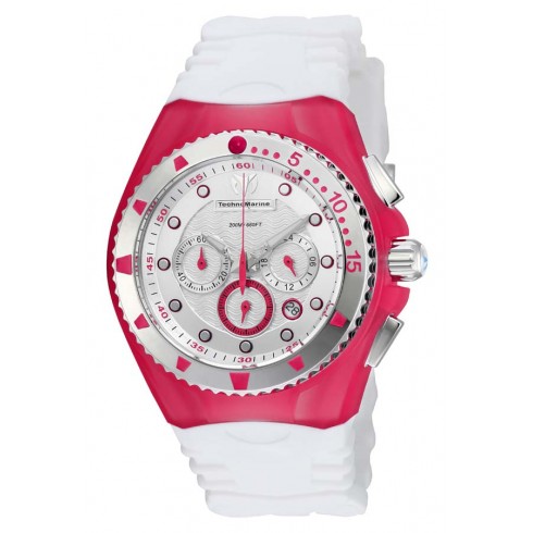 Technomarine Cruise Original Chronograph Silver Dial White Silicone Ladies Watch 115238 watches