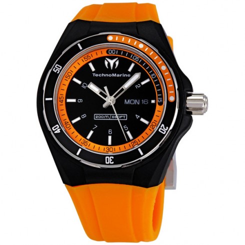 Technomarine Cruise Sport Black and Orange Men's Watch 111016 watches