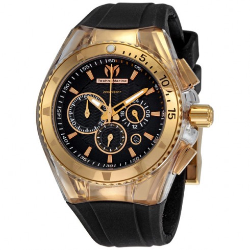 Technomarine Cruise Star Black Dial Chronograph Unisex Watch 110044 watches