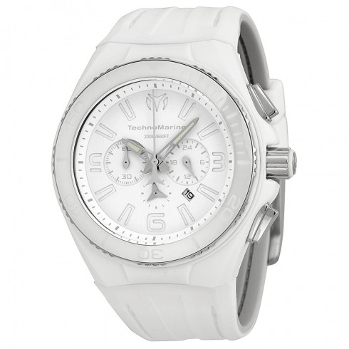 Technomarine Cruise Vision II White Dial White Rubber Unisex Watch 113014 watches