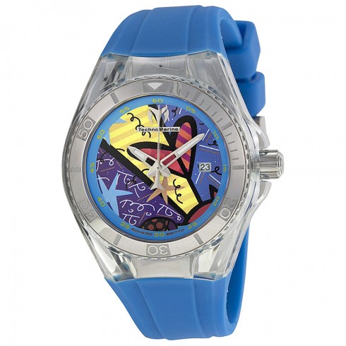TechnoMarine Romero Britto Multi-Colored Dial Interchangeable Strap Unisex Watch 113041 watches
