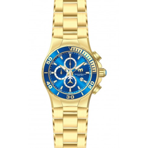 Technomarine Sea Manta Blue Dial Yellow Gold-Tone Stainless Steel Men's Watch 215045 watches