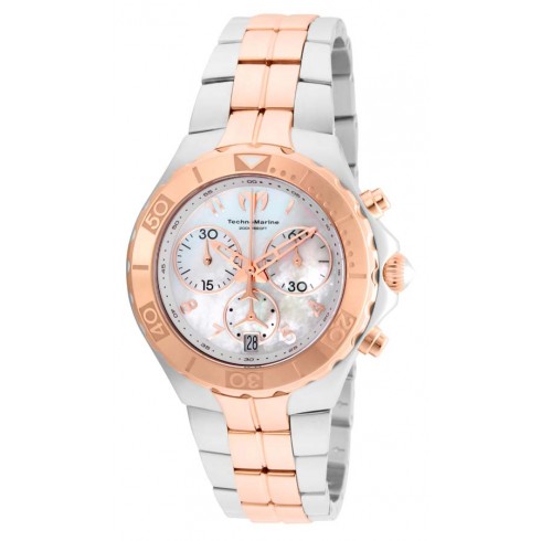Technomarine Sea Pearl Chronograph Mother of Pearl Dial Two-tone Ladies Watch 715002 watches