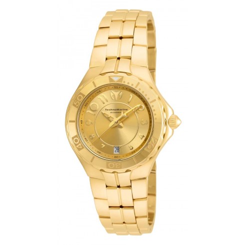 Technomarine Sea Pearl Gold Mother of Pearl Dial 18kt Gold-plated Ladies Watch 715010 watches