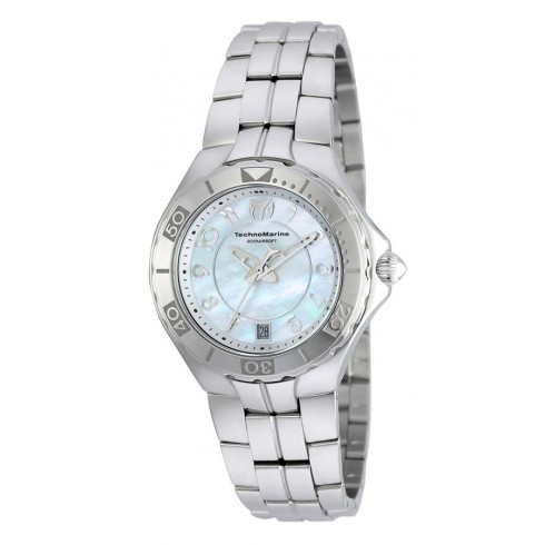 Technomarine Sea Pearl Oyster Mother of Pearl Dial Stainless Steel Ladies Watch 715012 watches