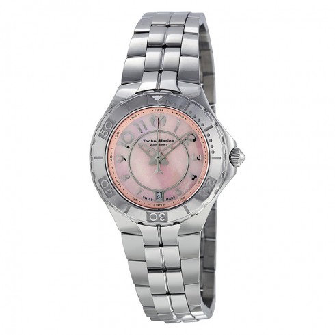 Technomarine Sea Pearl Pink Dial Stainless Steel Ladies Watch 713010 watches