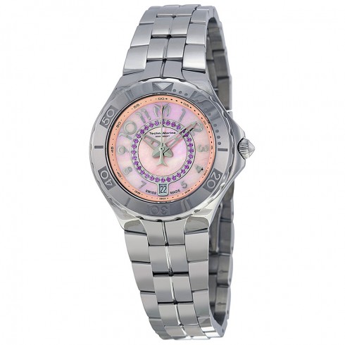 TechnoMarine Sea Pearl Pink Dial Stainless Steel Ladies Watch 713011 watches