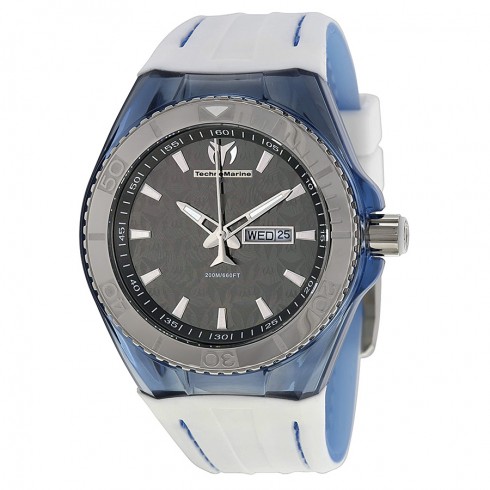 Technomarine Silver Dial White Silicone Unisex Watch 113034 watches