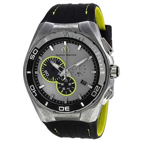 Technomarine Steel Evolution Chronograph Sunray Grey Dial Stainless Steel Men's Watch 112008 watches