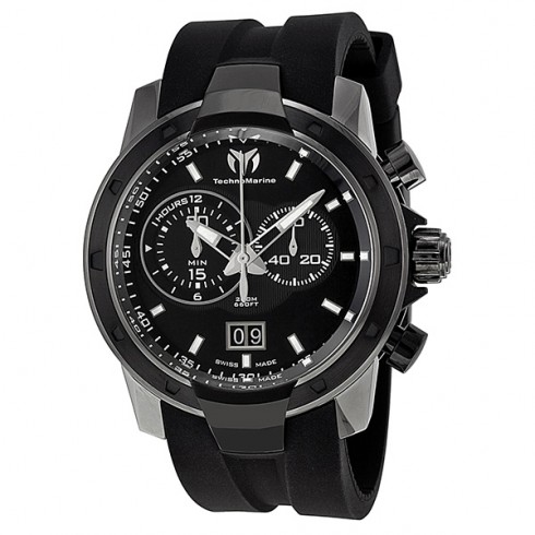 Technomarine UF6 Chronograph Black Dial Gunmetal-Tone PVD Men's Watch 612002 watches