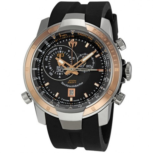 Technomarine UF6 Magnum Yachting Black Dial Chronograph Men's Watch 609008 watches