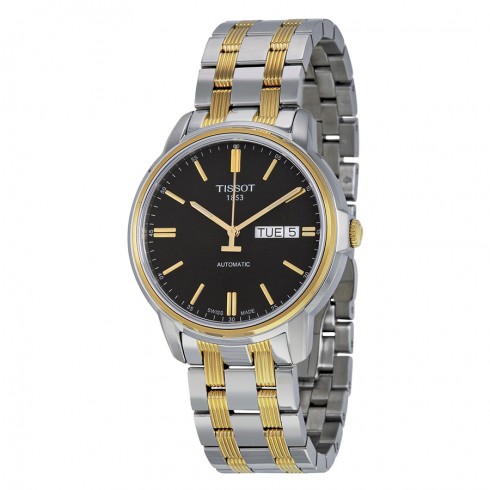 Tissot Automatic III Black Dial Two-tone Ladies Watch T0654302205100 watches
