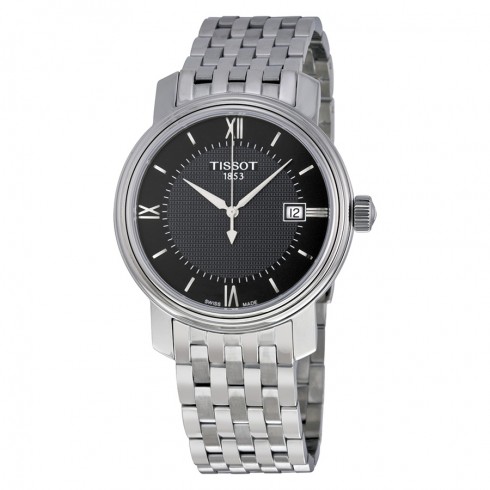 Tissot Bridgeport Quartz Gents Black Dial Stainless Steel Case Men's Watch T097.410.11.058.00 watches