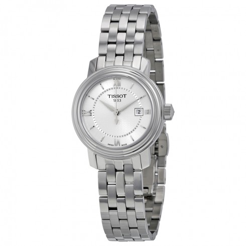 Tissot Bridgeport Quartz Silver Dial Silver Stainless Steel Ladies Watch T097.010.11.038.00 watches