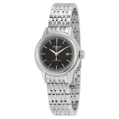 Tissot Carson Automatic Black Dial Stainless Steel Ladies Watch T0852071105100 watches