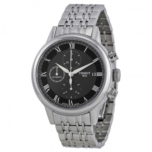 Tissot Carson Automatic Chronograph Black Dial Stainless Steel Men's Watch T0854271105300 watches