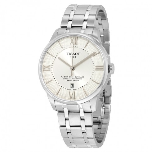 Tissot Chemin Des Tourelles Automatic Silver Dial Stainless Steel Men's Watch T0994081103800 watches