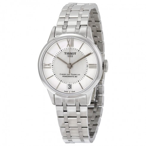 Tissot Chemin Des Tourelles Powermatic 80 Silver and Mother of Pearl Dial Stainless Steel Men's Watch T0992071111800 watches