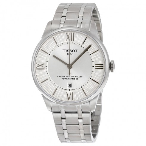 Tissot Chemin Des Tourelles Powermatic 80 Silver Dial Stainless Steel Men's Watch T0994071103800 watches