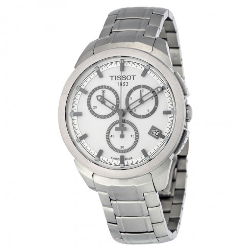 Tissot Chronograph Silver Dial Titanium Men's Watch T0694174403100 watches