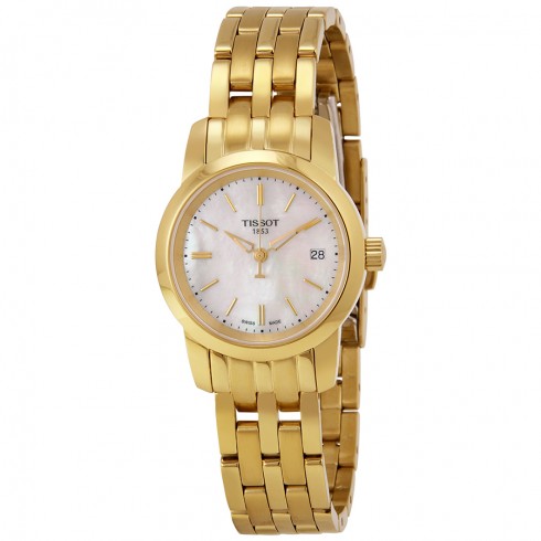 Tissot Classic Dream Mother of Pearl Dial Gold-tone Ladies Watch T0332103311100 watches