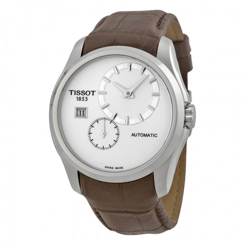 Tissot Couturier Automatic Silver Dial Brown Leather Men's Watch T0354281603100 watches
